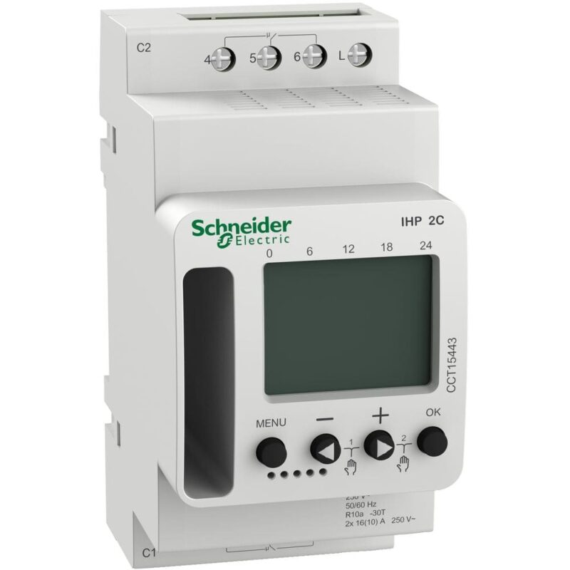 Schneider Distribution Programmeerbare schakelklokken IHP 2 kanalen CCT15443
