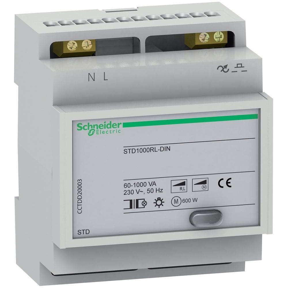 Schneider Distribution DIMMER STD1000VA RL-DIN 4MOD CCTDD20003
