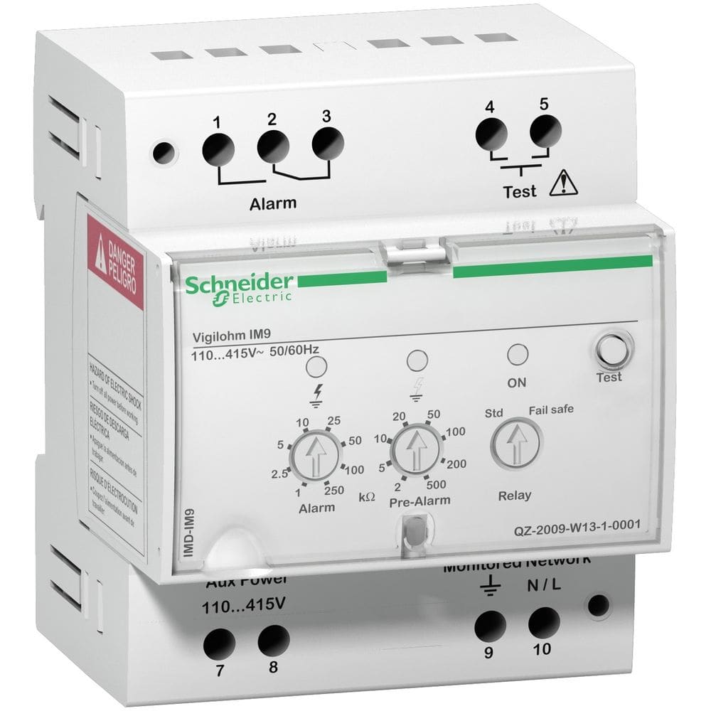 Schneider Distribution Netisolatiebewaker EM9 - met positieve veiligheid - 220..240V IMD-IM9