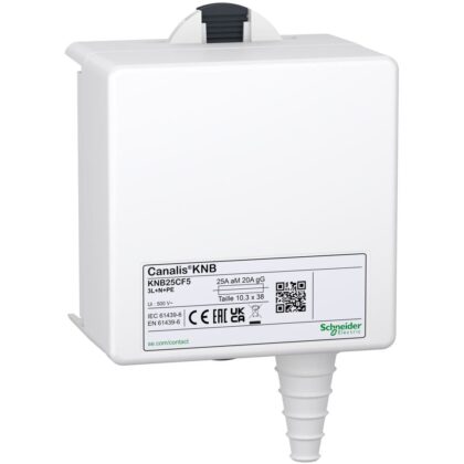 Schneider Distribution Aftakkast 4-polig 20A 3P+N voor cilindrische zekeringen NF 10 x 38 KNB25CF5