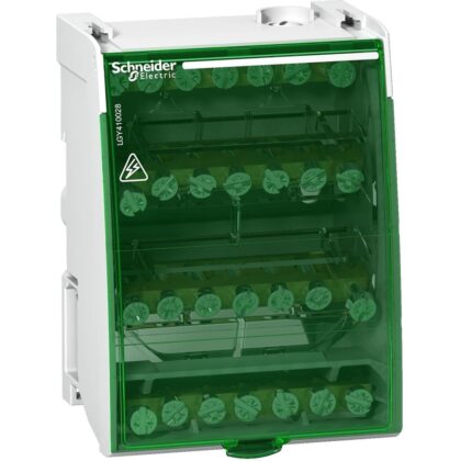 Schneider Distribution Linergy DS - schroefverdeelblok 4P - 100A - 28 openingen LGY410028