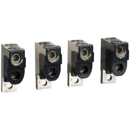 Schneider Distribution 4 Klemmen (Al) voor 2 kabels 50-120mmý + fasescheiders voor Compact NSX100-250F/ LV429219