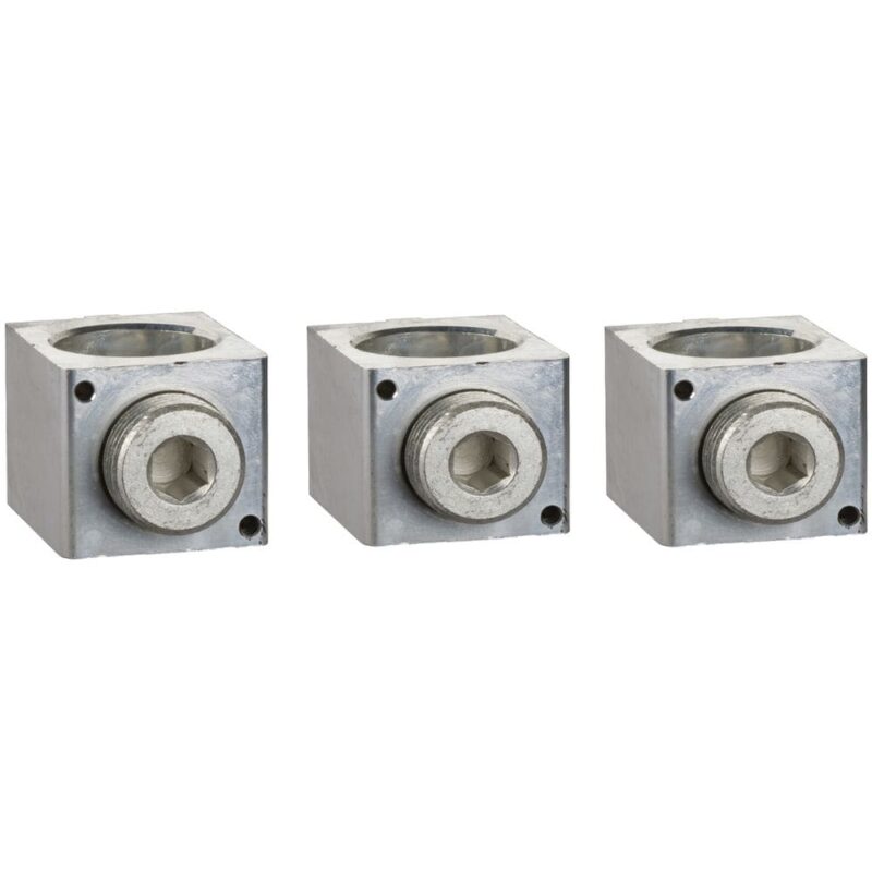 Schneider Distribution 3 Klemmen (Al) voor 1 kabel 35-300mmý + fasescheiders voor Compact NSX400-630N/H LV432479