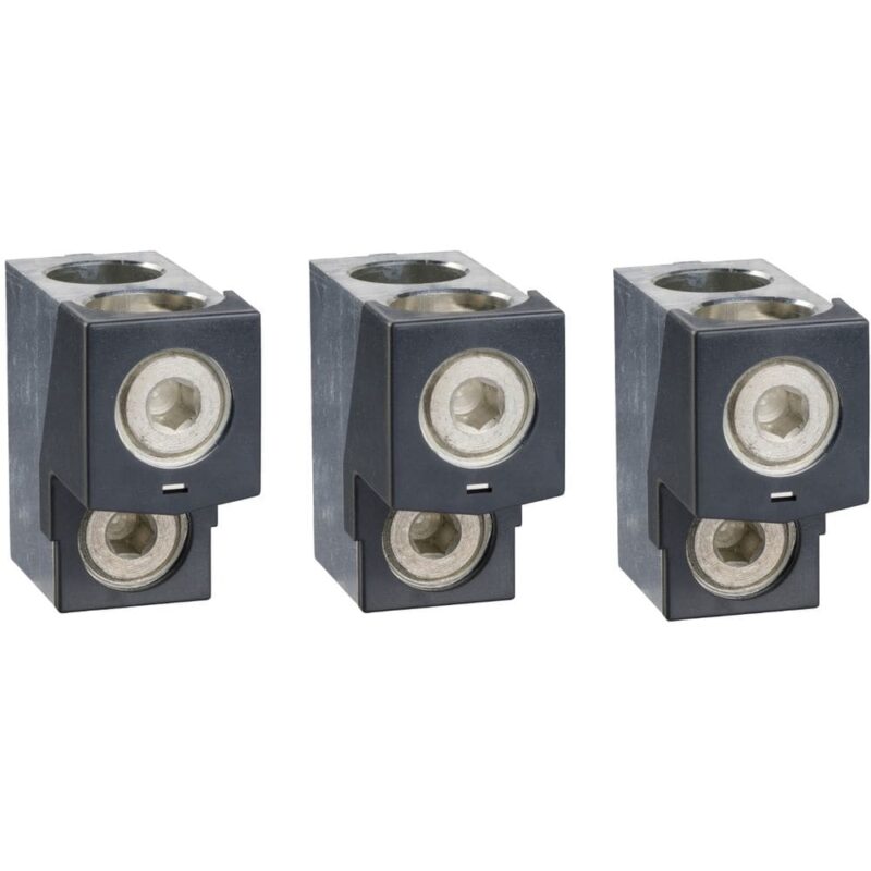 Schneider Distribution 3 Klemmen (Al) voor 2 kabels 35-300mmý + fasescheiders voor Compact NSX400-630N/ LV432481