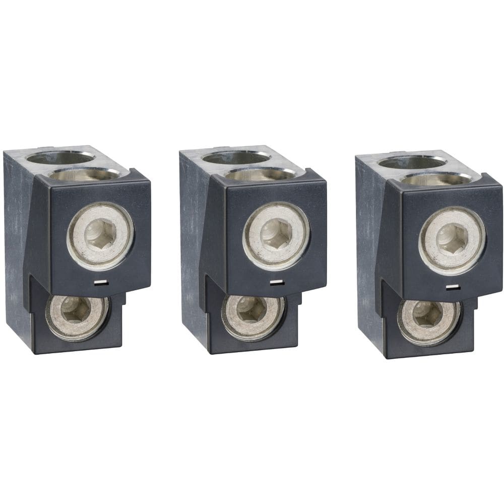 Schneider Distribution 3 Klemmen (Al) voor 2 kabels 35-300mmý + fasescheiders voor Compact NSX400-630N/ LV432481