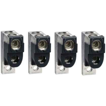 Schneider Distribution 4 Klemmen (Al) voor 2 kabels 35-300mmý + fasescheiders voor Compact NSX400-630N LV432482