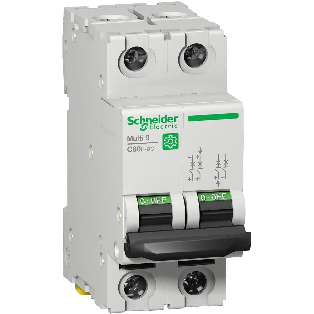Schneider Distribution Multi 9 - C60H-DC - automaat - 2P - 16 A - C-Curve - 500 V DC - 10 kA M9U21216