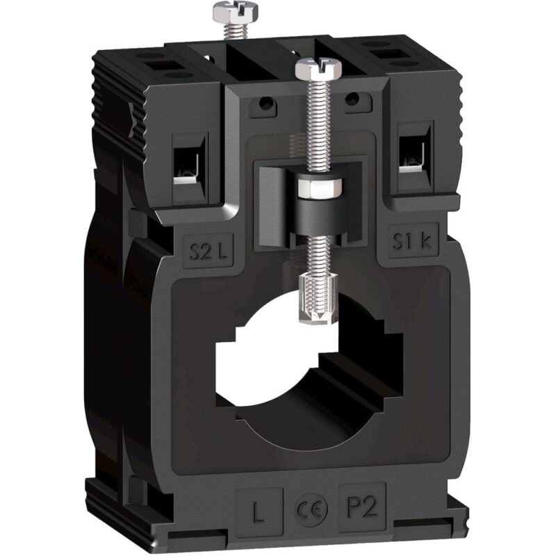 Schneider Distribution stroomtransformator tropenvast DIN-rail 400/5A kabels Ø 27 - rails 10x32 15x25 METSECT5MA040