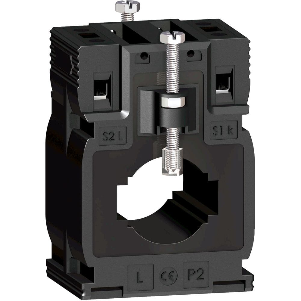 Schneider Distribution stroomtransformator tropenvast DIN-rail 400/5A kabels Ø 27 - rails 10x32 15x25 METSECT5MA040