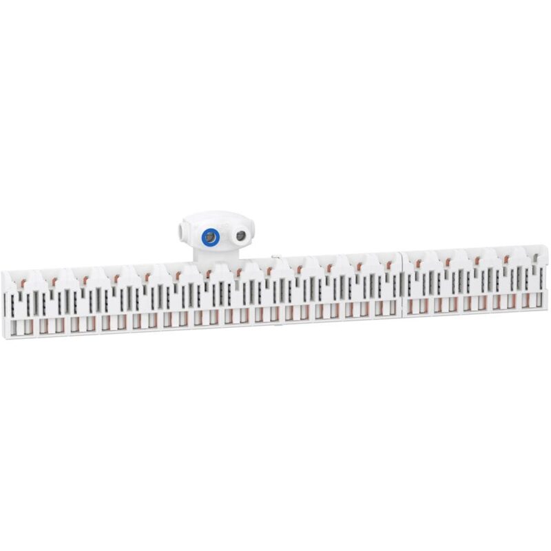 Schneider Distribution Resi9 XE - 2P plug-in verdeelblok met connector - 18 modules R9XEC618