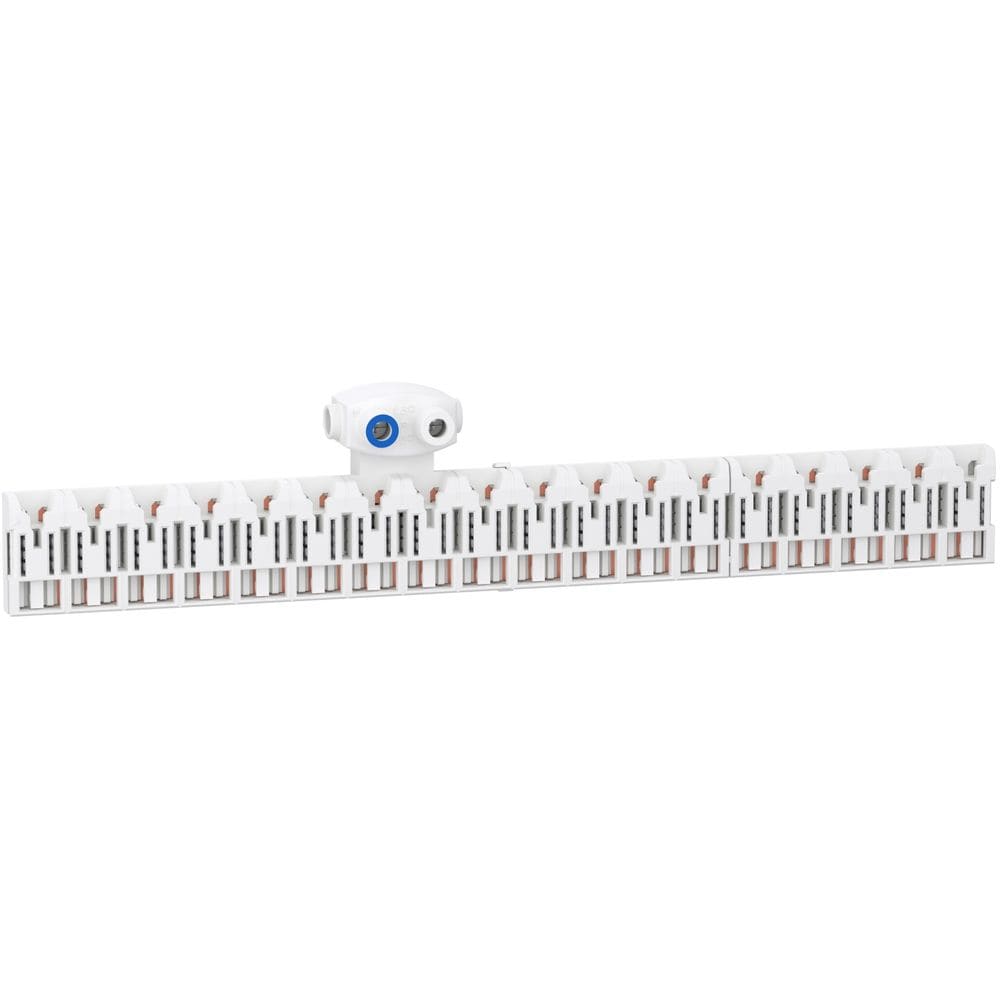 Schneider Distribution Resi9 XE - 2P plug-in verdeelblok met connector - 18 modules R9XEC618