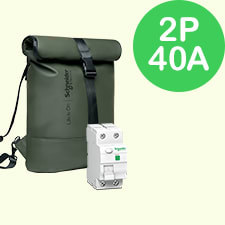 Schneider Residential Fietstas colli Diff Resi9 XB 2p 40A: 2x R9R04240 + 6x R9R01240 2025BAG2P40