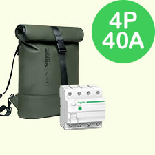 Schneider Residential Fietstas colli Diff Resi9 XB 4p 40A: 2x R9R04440 + 6x R9R01440 2025BAG4P40