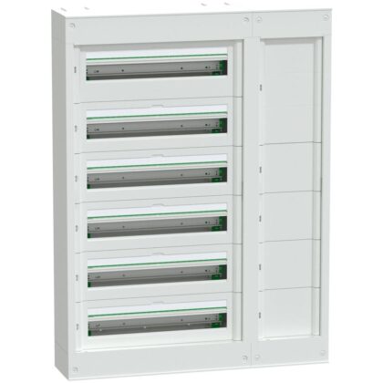 Schneider Residential PrismaSeT S - Modulaire kast met koker - 6x24 modules - zonder deur - wit LVSSD624