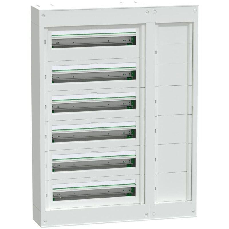Schneider Residential PrismaSeT S - Modulaire kast met koker - 6x24 modules - zonder deur - wit LVSSD624