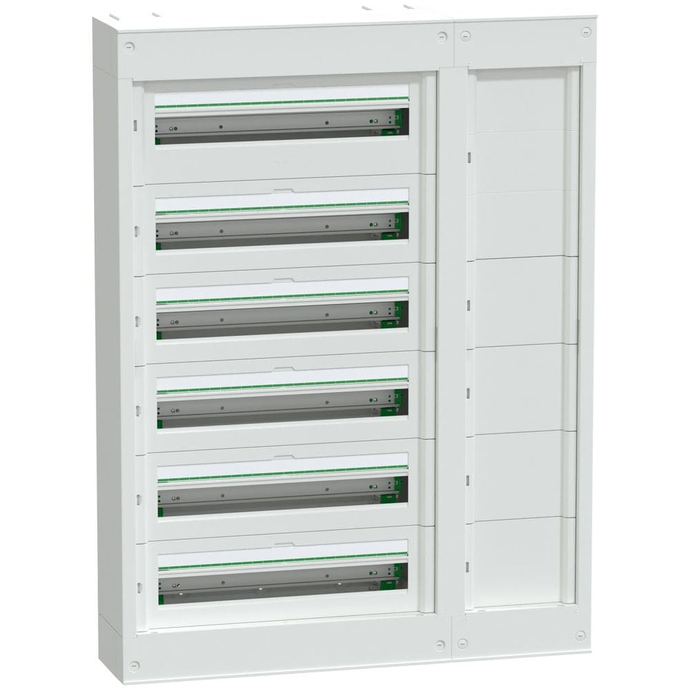Schneider Residential PrismaSeT S - Modulaire kast met koker - 6x24 modules - zonder deur - wit LVSSD624