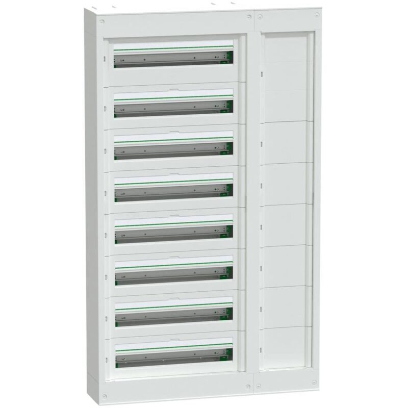 Schneider Residential PrismaSeT S - Modulaire kast met koker - 8x24 modules - zonder deur - wit LVSSD824