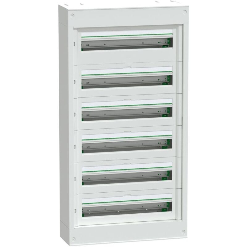 Schneider Residential PrismaSeT S - Modulaire kast - 6x24 modules - zonder deur - wit LVSST624