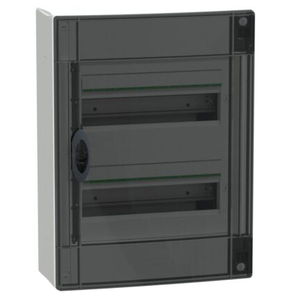 Schneider Residential PrismaSeT XS - opbouw - 2 x 13M - transparante deur - wit LVSXM213