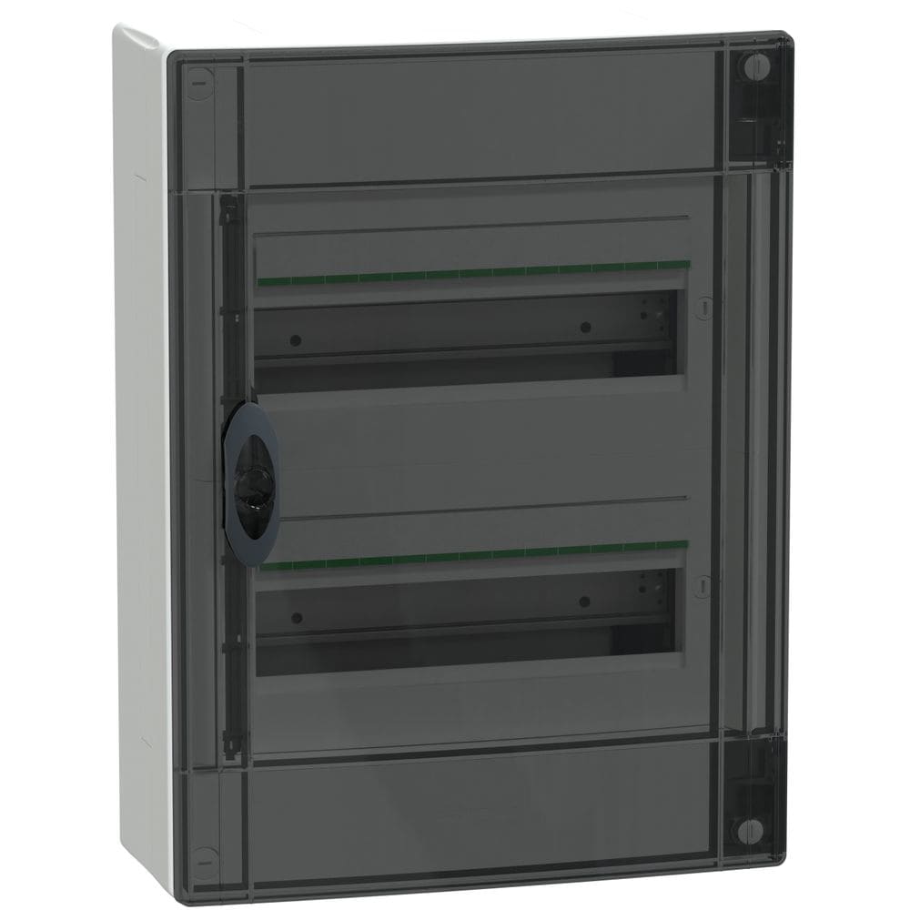 Schneider Residential PrismaSeT XS - opbouw - 2 x 13M - transparante deur - wit LVSXM213