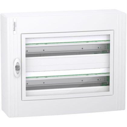 Schneider Residential PrismaSeT XS - opbouw - 2 rijen - 24M - transparante deur - wit LVSXM224