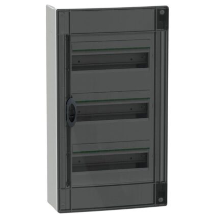 Schneider Residential PrismaSeT XS - opbouw - 3 x 13M - transparante deur - wit LVSXM313
