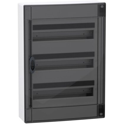 Schneider Residential PrismaSeT XS opbouwkast 3 Rijen 18M met transparante deur LVSXM318