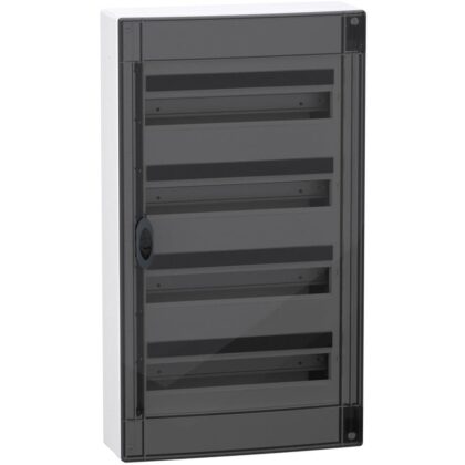 Schneider Residential PrismaSeT XS opbouwkast 4 Rijen 18 M met transparante deur LVSXM418