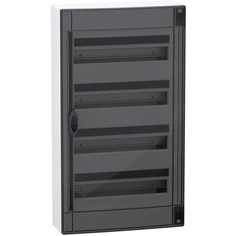 Schneider Residential PrismaSeT XS opbouwkast 4 Rijen 18 M met transparante deur LVSXM418