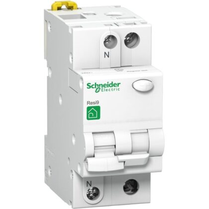 Schneider Residential Resi9 Differentieel-automaat 1P+N Stroomsterkte=20A Gevoeligheid=30 mA Type A R9D32220
