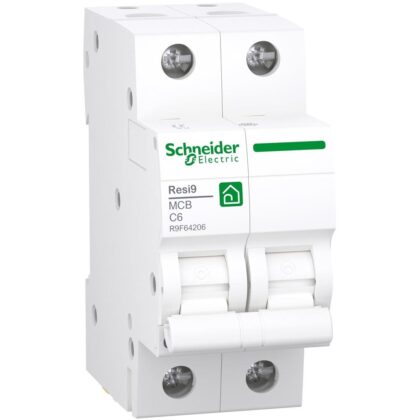 Schneider Residential RESI9 automaat 2P 6A C 3kA R9F64206