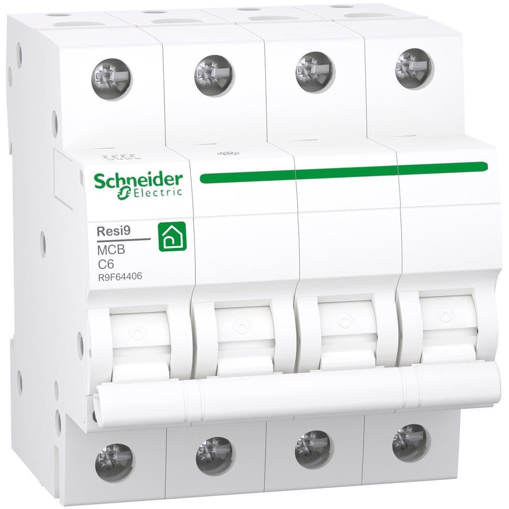 Schneider Residential RESI9 automaat 4P 6A C 3kA R9F64406
