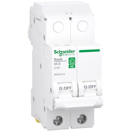 Schneider Residential Resi9 XE - automaat - 2P - 10A - Curve C - 3000A - 230V R9FEC210