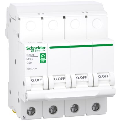 Schneider Residential Resi9 XE - 3PN - 20A - C - 3000A - 400V R9FEC420