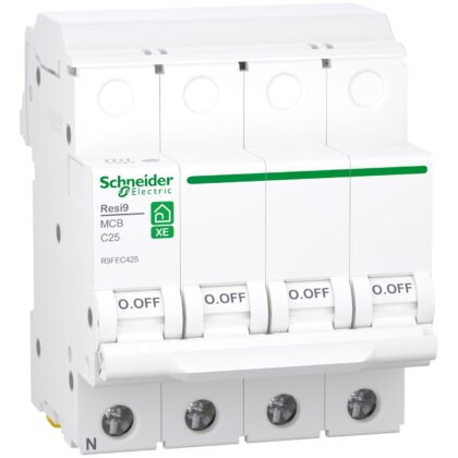 Schneider Residential Resi9 XE - 3PN - 25A - C - 3000A - 400V R9FEC425