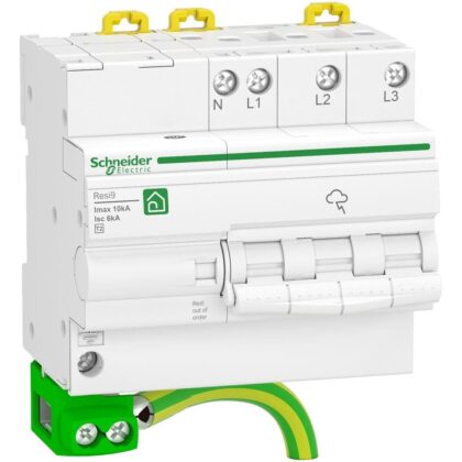 Schneider Residential Resi9 Overspanningsbegrenzer Quick PF 3P+ N met afleidvermogen=10kA R9L16710