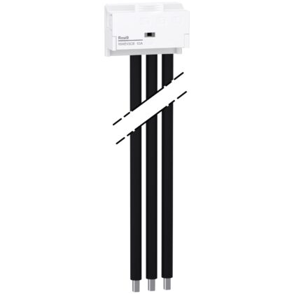 Schneider Residential Resi9 XE - 3P vertikale verdeelmodule connector-kabel R9XEV3CB