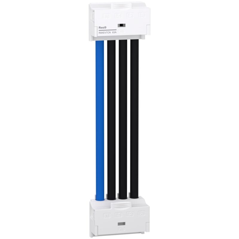 Schneider Residential Resi9 XE - 3P+N vertikale verdeelmodule connector boven- en onderaan R9XEV7CN