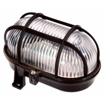 Schwabe Ovaal Armatuur E27 60W PVC Zwart 56111