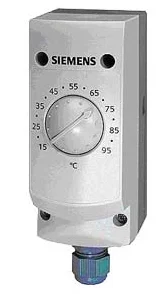 Siemens Enkel regelthermost.Siemens RAK-TR.1000B universeel uitwend. 15..95?c(1/2/100mm) S55700-P111