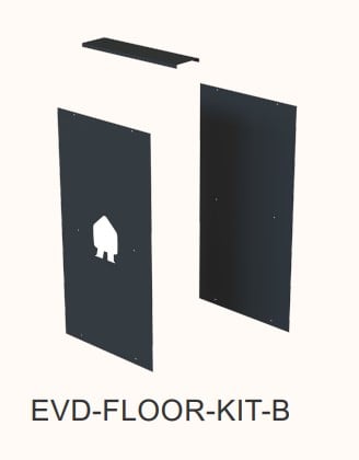 Smappee EV Dual Base plate kit Black EVD-FLOOR-KIT-B