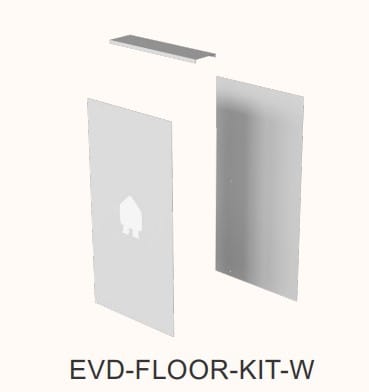 Smappee EV Dual Base plate kit White EVD-FLOOR-KIT-W