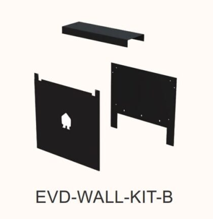 Smappee EV Dual Wall plate kit Black EVD-WALL-KIT-B