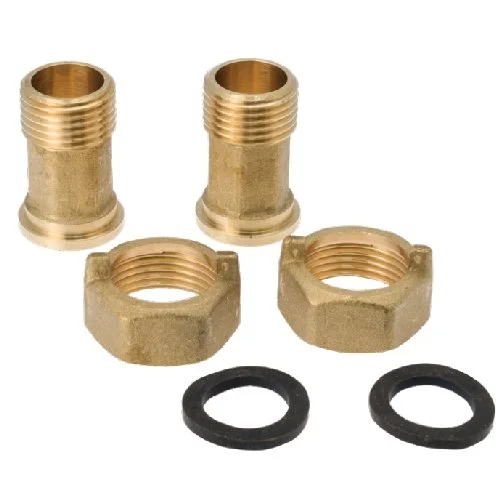 Soper Set koppelingen watermeter DN15 3/4F - 1/2M Soper 2 moeren