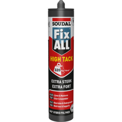 Soudal Hybride lijmkit Fix ALL High Tack - Wit koker 290ml 100268