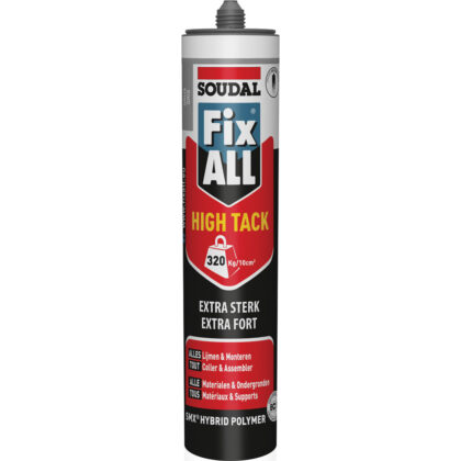 Soudal Hybride lijmkit Fix ALL High Tack - Grijs koker 290ml 100270