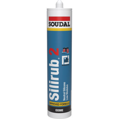 Soudal Neutrale siliconenkit Silirub 2 - Wit koker 300ml 102392