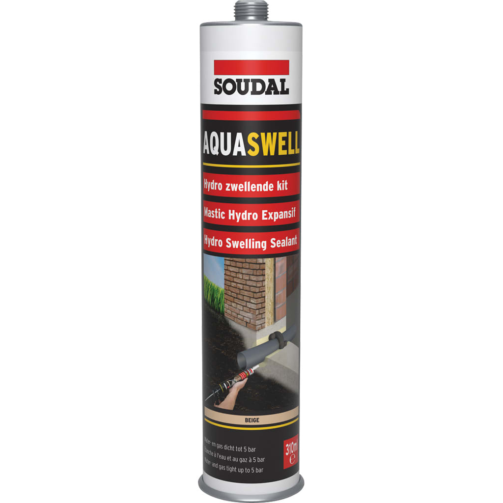 Soudal Polyurethaan voegkit Aquaswell - koker 310ml 124715