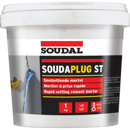 Soudal Snelzettende mortel Soudaplug ST - 1kg 126044