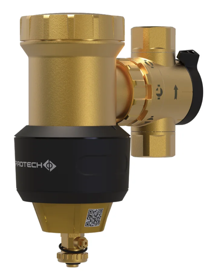 Spirotech Vuilafscheider Spirotech SpiroTrap HPF 5/4" 32 binnendraad horizontaal/verticaal met magneet extern UE125XJF
